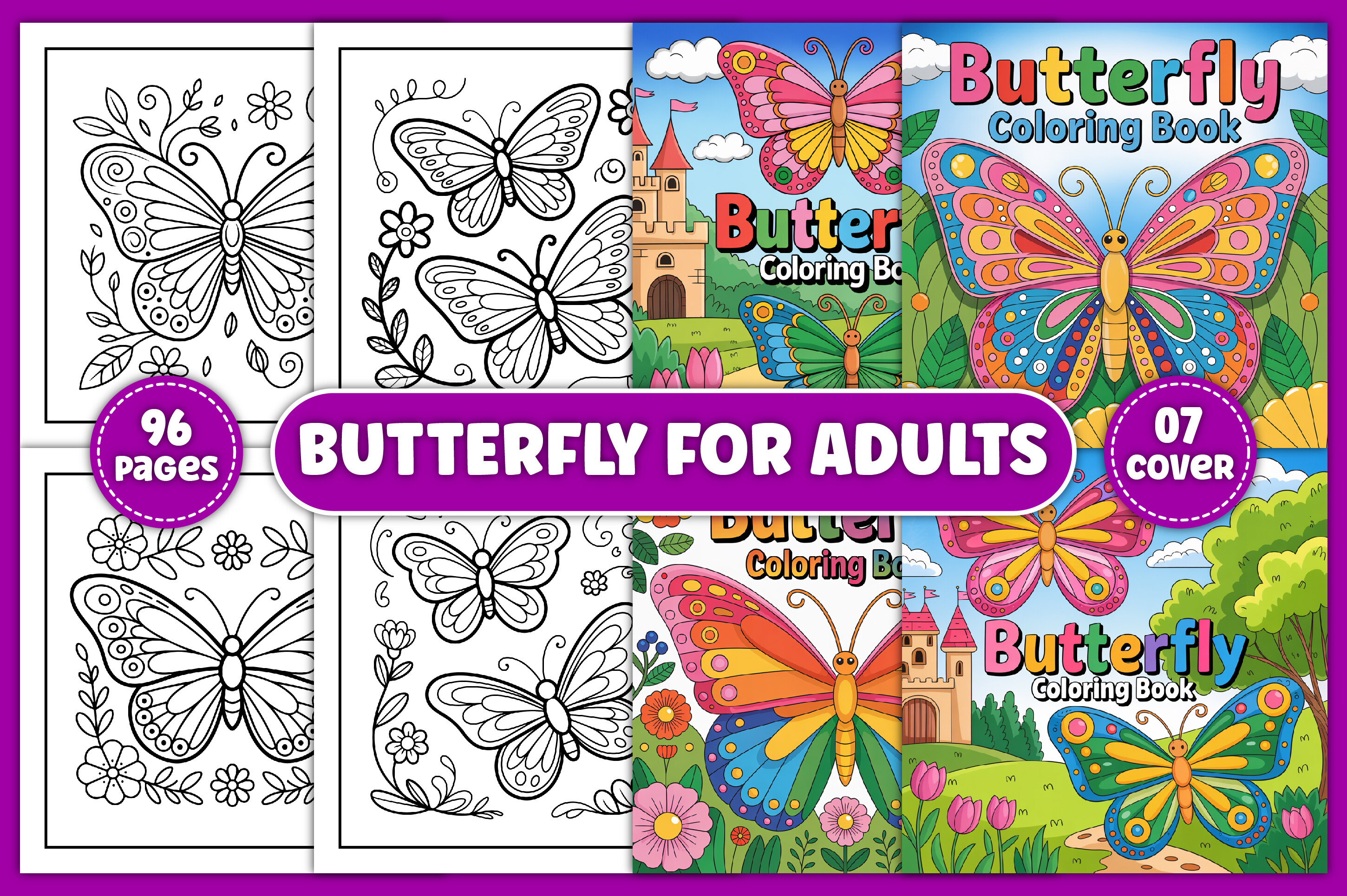 Butterfly Coloring Pages for Adults