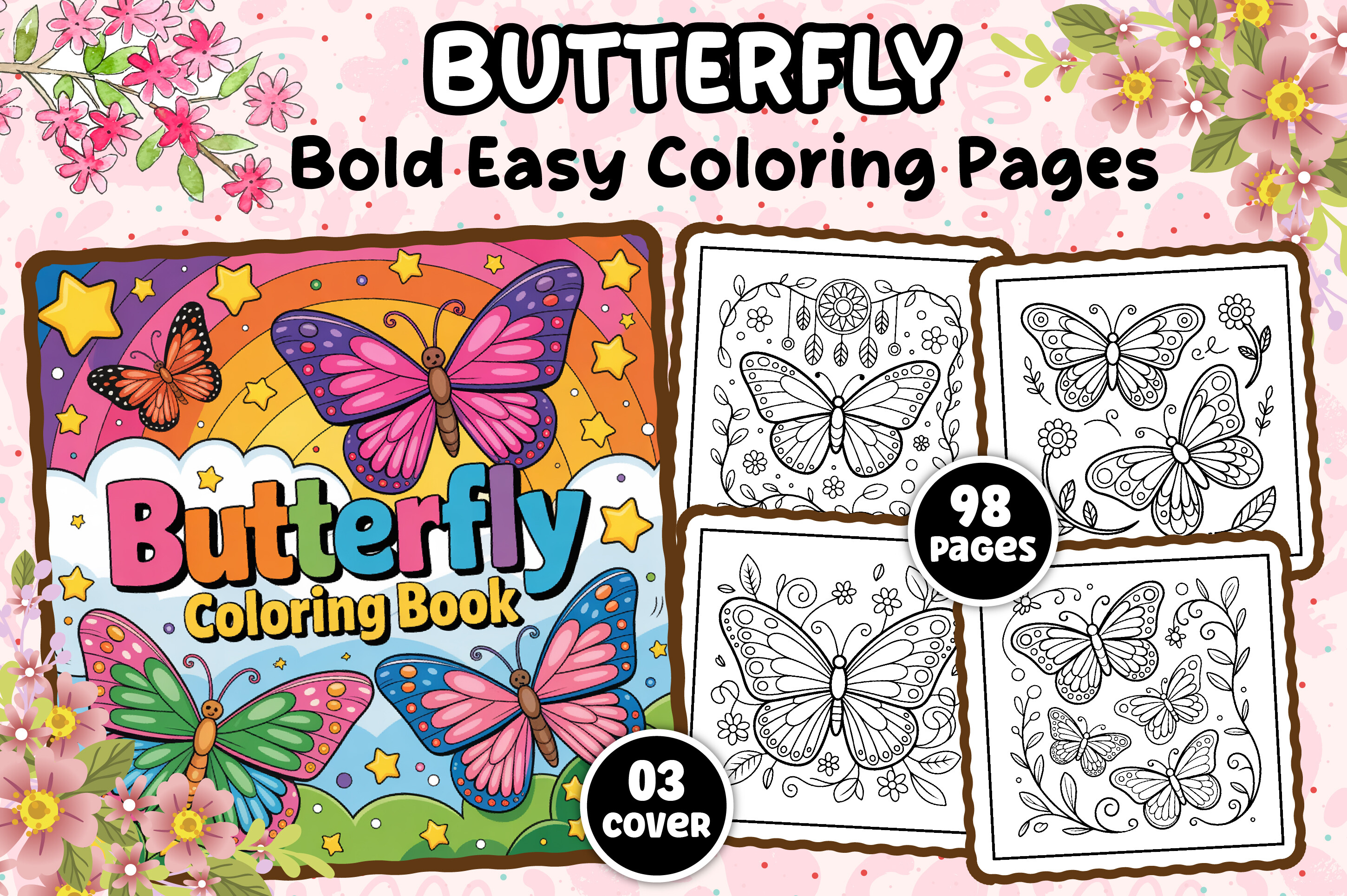 Butterfly Coloring Pages for Adults