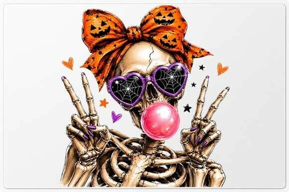 Cute Skeleton Halloween PNG