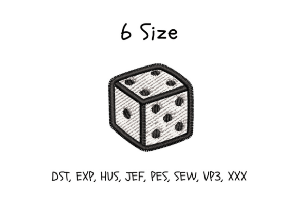 Dice Embroidery Design