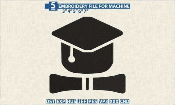 Graduation Pattern DST PES Embroidery