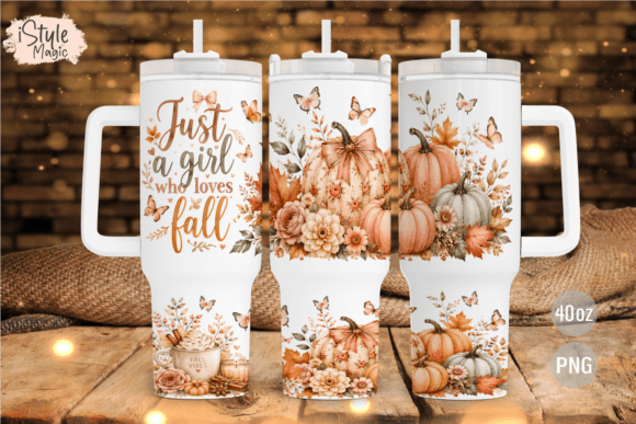 Just a Girl Who Loves Fall 40oz Tumbler