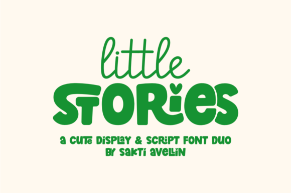 Preview specimen of Little Stories display font