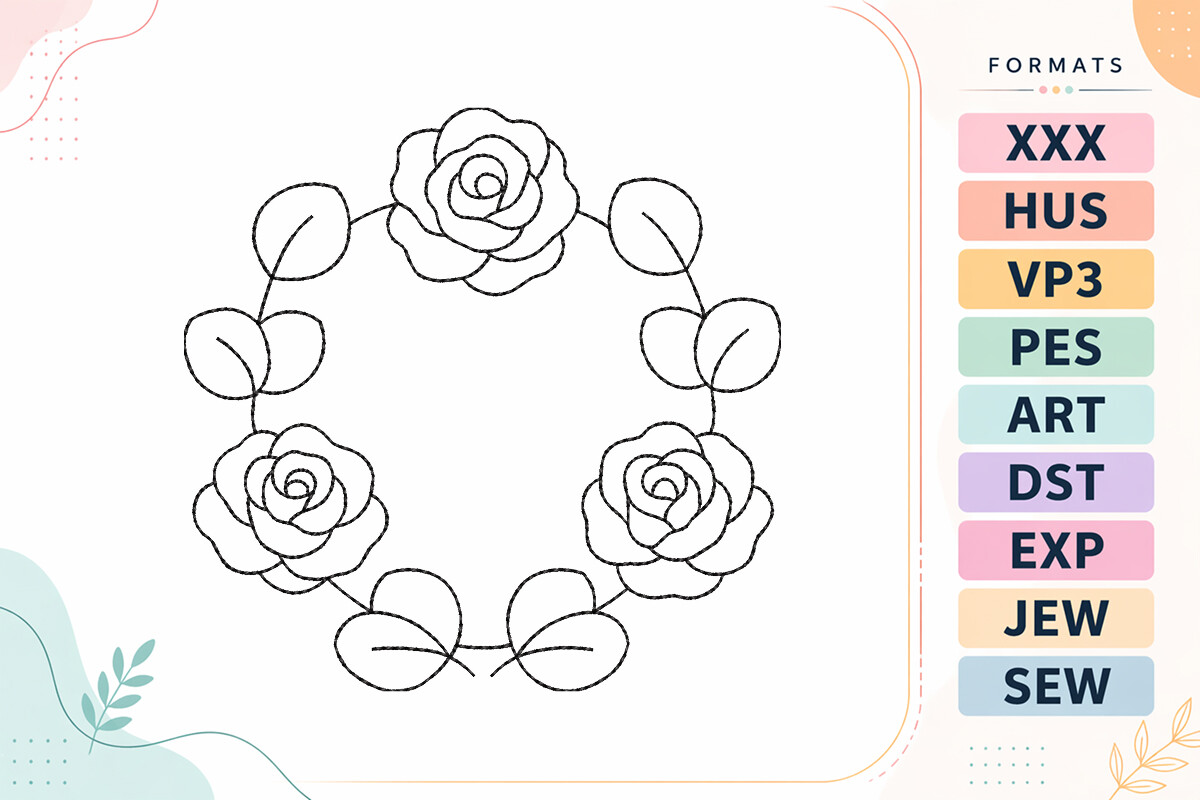 Rose Floral Wreath