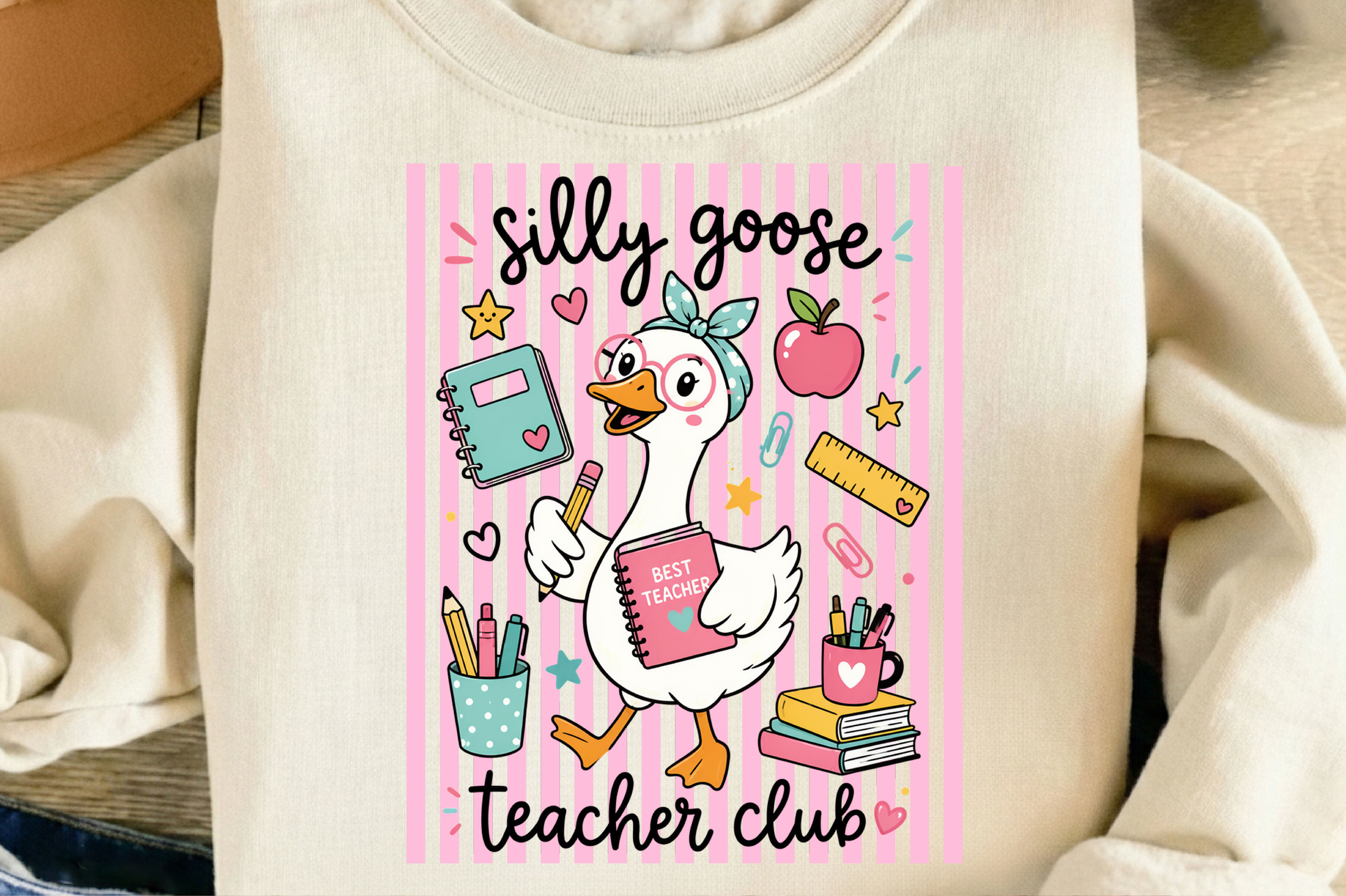 Silly Goose Teacher Club Back to School Graphic by T-Shirt Design ...