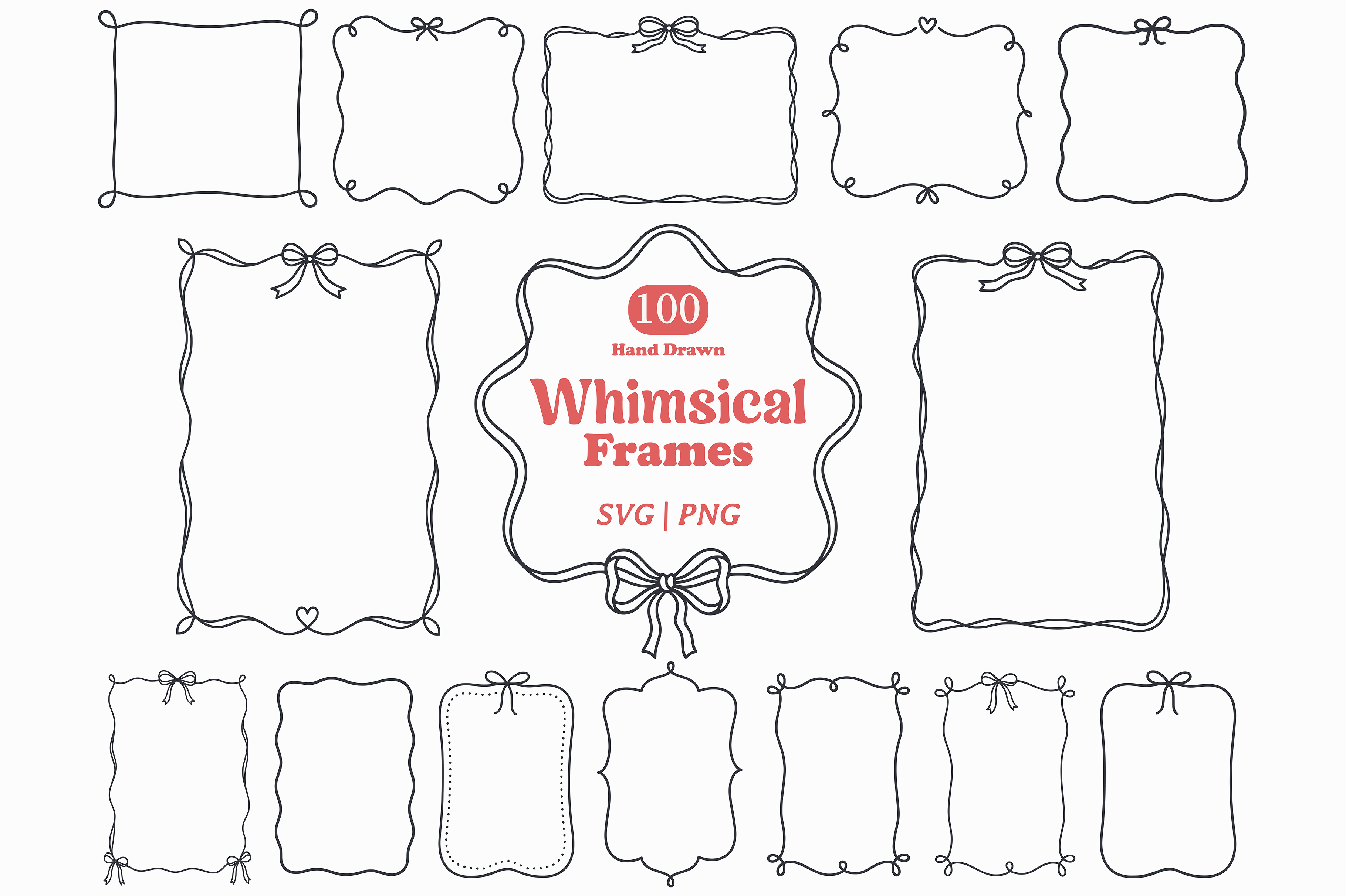 Whimsical Hand Drawn Frame and Border