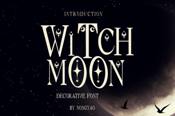 Preview specimen of Witch Moon decorative font