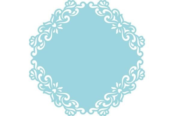 Preview of Cutout Ornate Diamond Background Sign