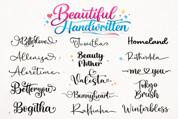 Beautiful Handwitten Fonts