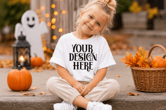 Bella Canvas 3001T Fall Halloween Mockup