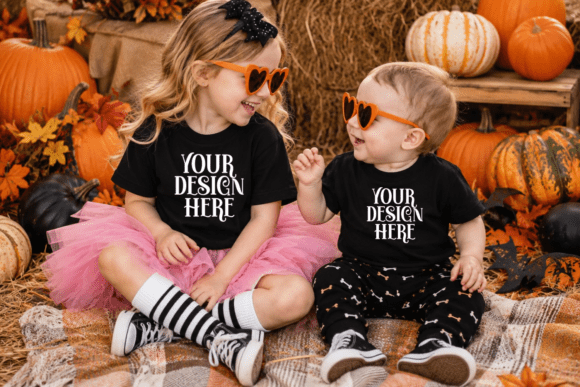 Bella Canvas 3001T Fall Halloween Mockup