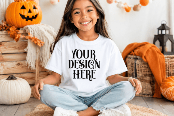 Bella Canvas 3001T Fall Halloween Mockup