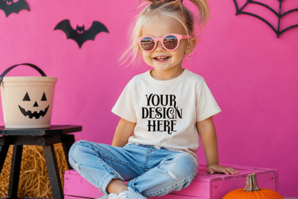 Bella Canvas 3001T Fall Halloween Mockup