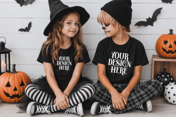 Bella Canvas 3001T Fall Halloween Mockup
