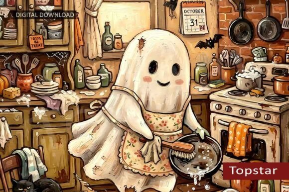 Creepy Kitchen Decor Halloween Wall Art