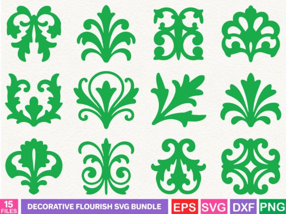 Decorative Flourish SVG Bundle