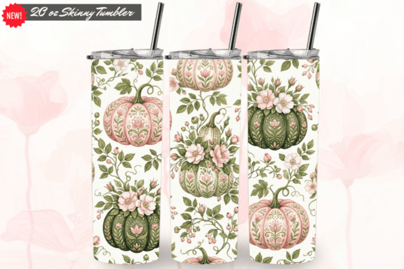 Folk Art Pear Garden 20oz Tumbler Wraps