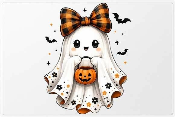 Kawaii Halloween Ghost PNG