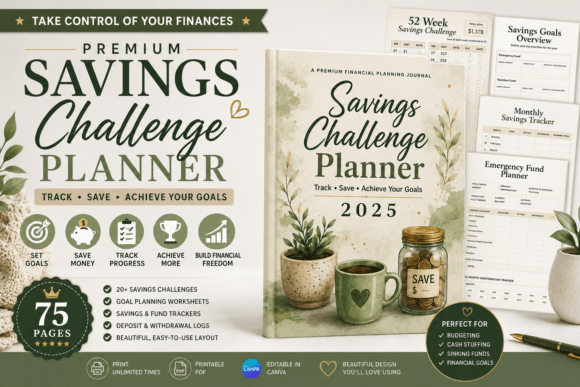 Premium Savings Challenge Planner