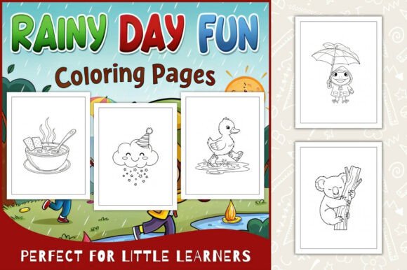 Rainy Day Fun Coloring Pages for Kids