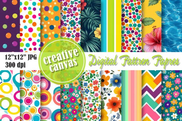 Summer Digital Paper Bundle