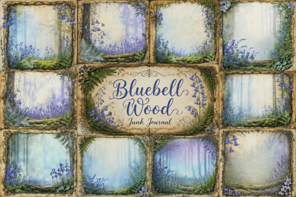 Preview of Bluebell Wood Junk Journal