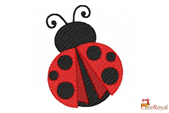 Cute Ladybug – 8 Sizes