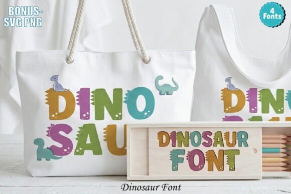 Dinosaur Color Fonts Font By ProFonts