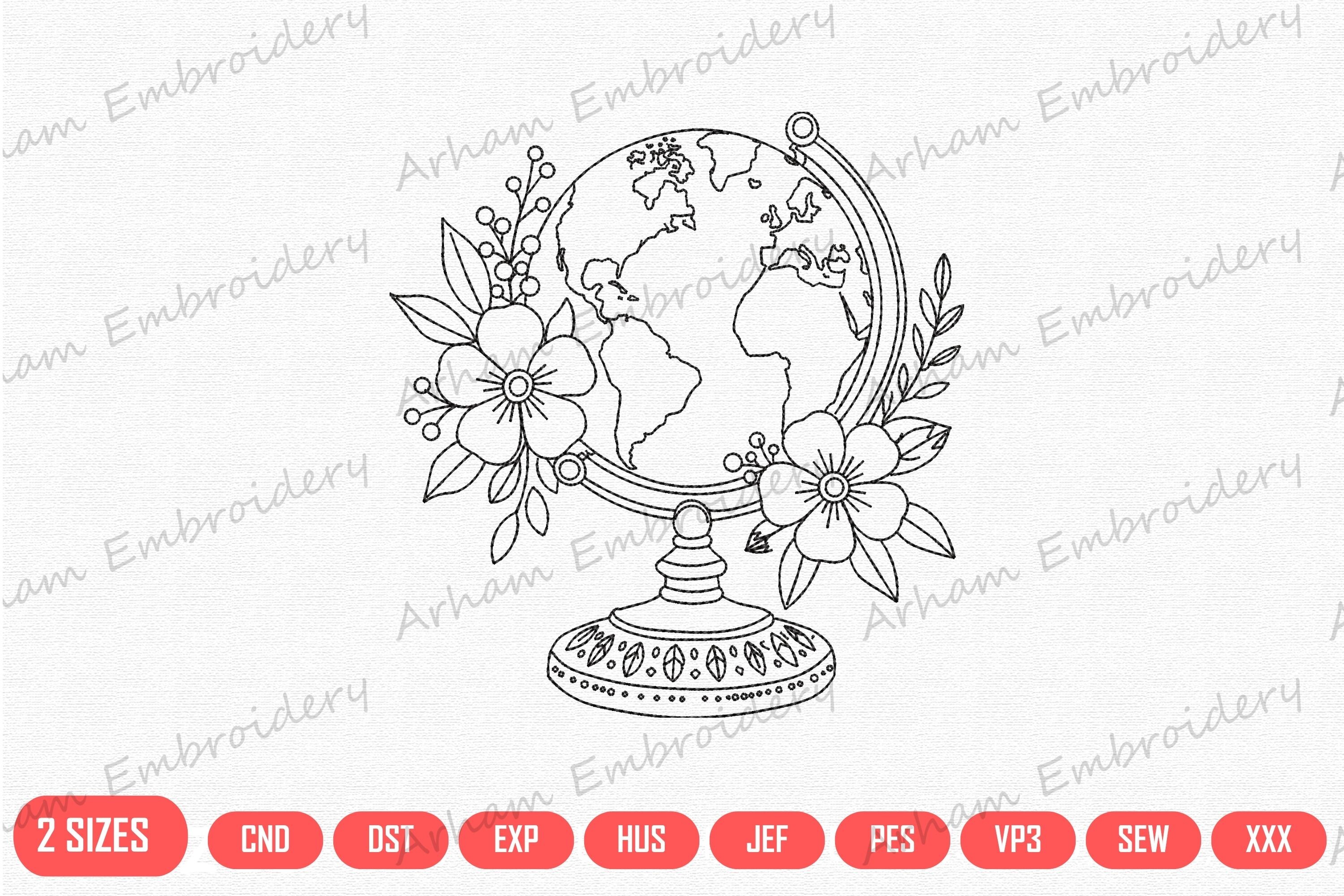 Floral World Globe
