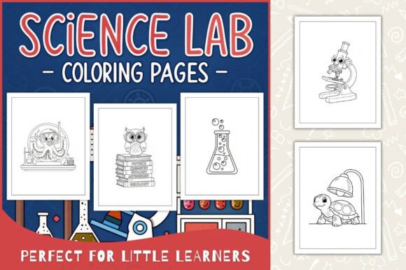 Science Lab Coloring Pages for Kids
