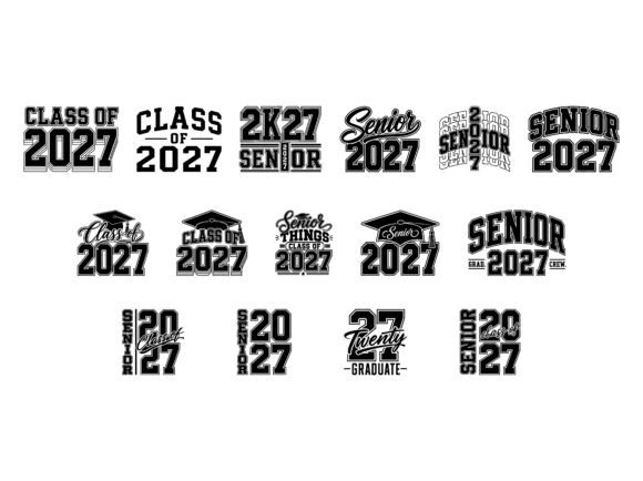 Senior 2027 SVG Bundle