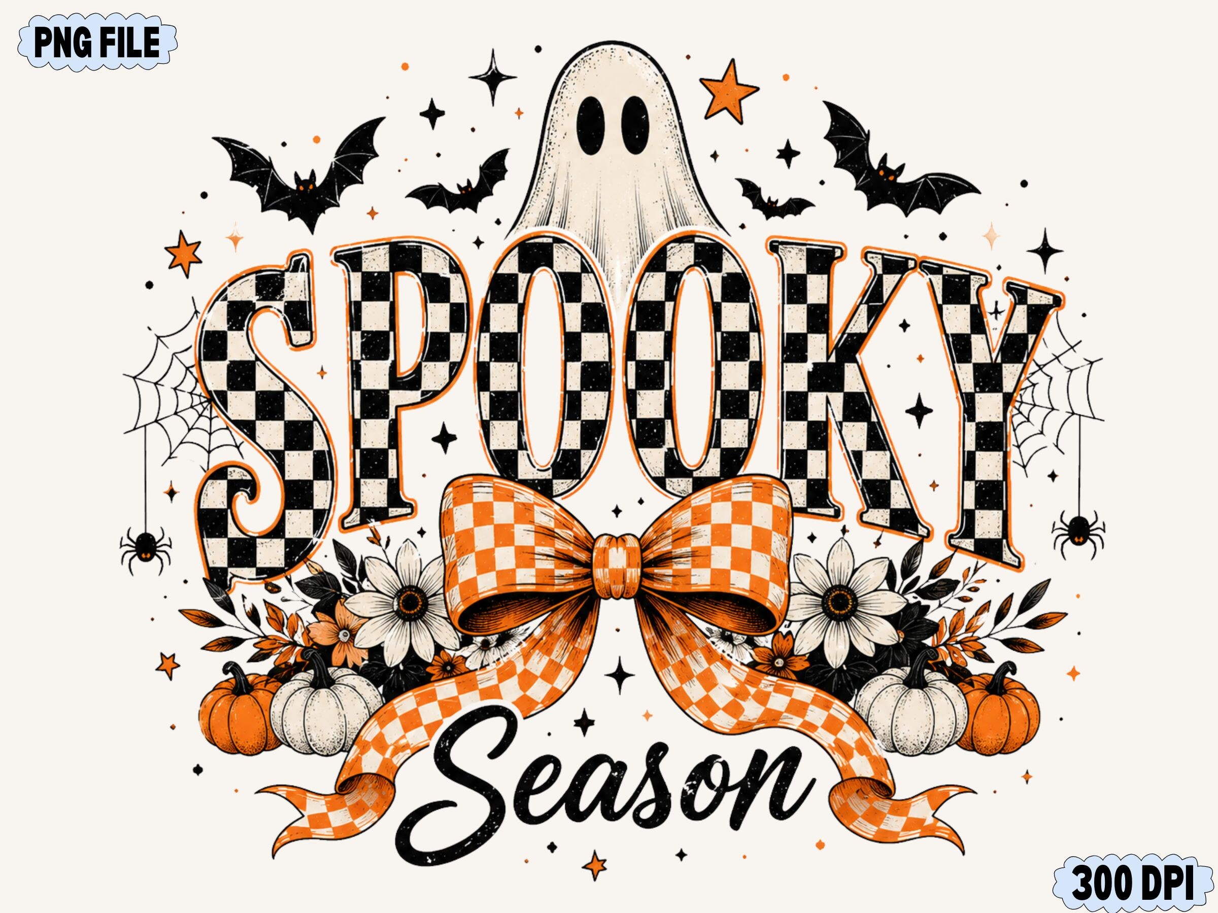 Spooky Season Cute Ghost — Halloween PNG design preview