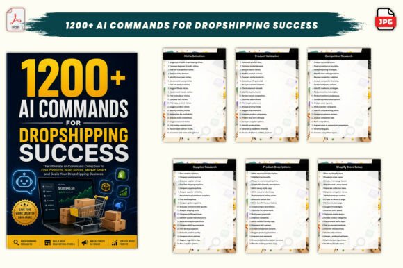 1200+ AI Commands for Dropshipping Succe