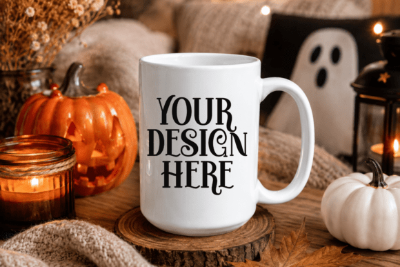 15oz Halloween Mug Mockup