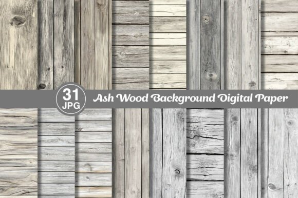 Ash Wood Background Digital Paper