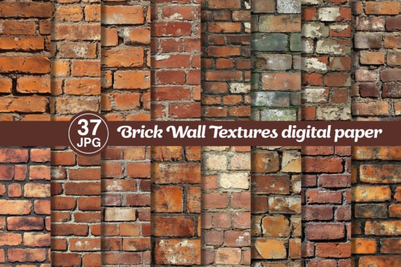 Brick Wall Textures Digital Paper