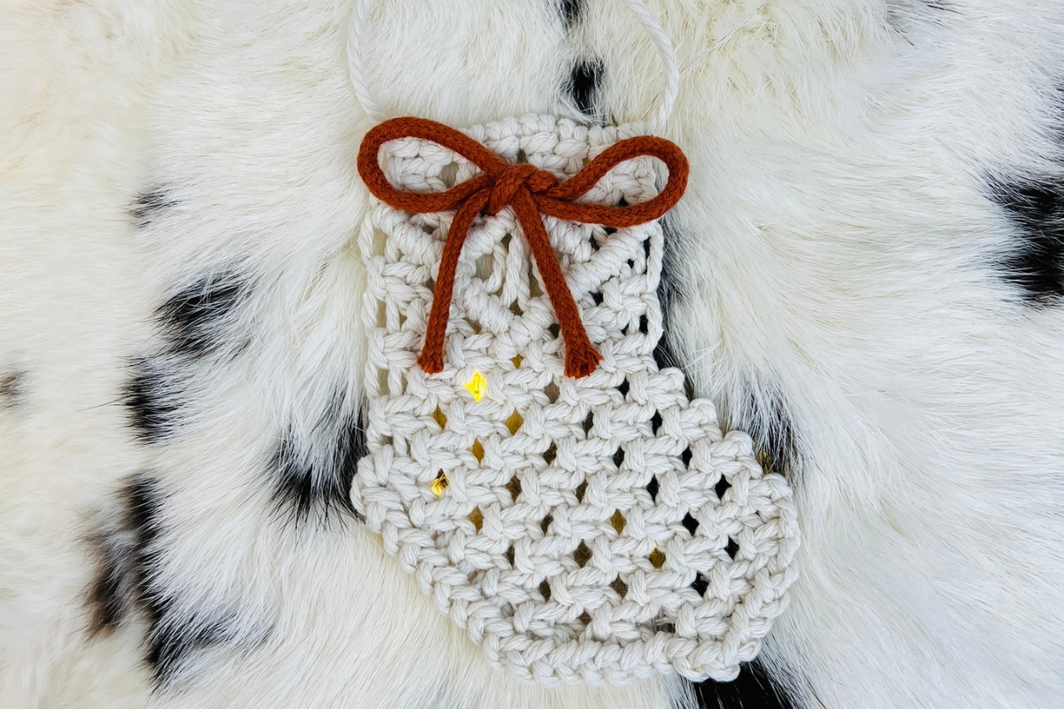 Christmas Stocking Macrame Pattern