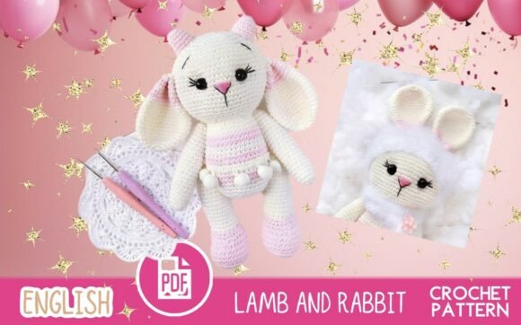 Crochet Rabbit and Lamb / Amigurumi PDF