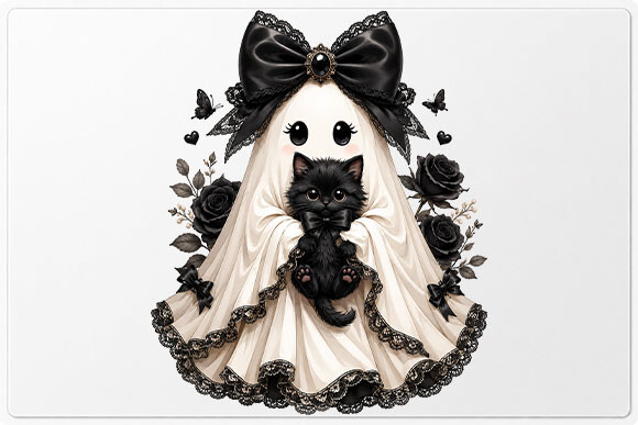 Cute Ghost Cat PNG