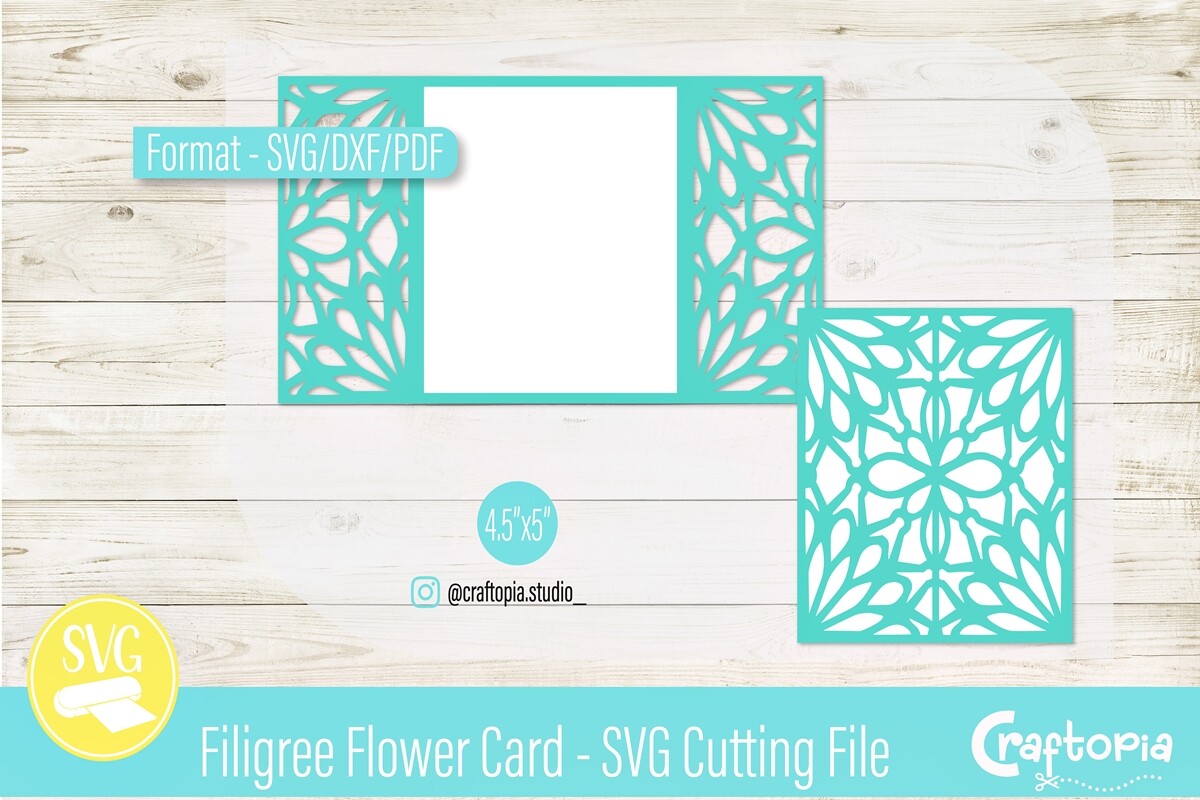 Filigree Flower Card – SVG Cutting File