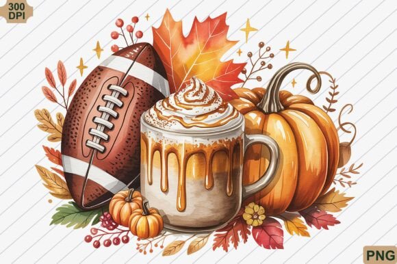 Football Fall Pumpkin Autumn Png