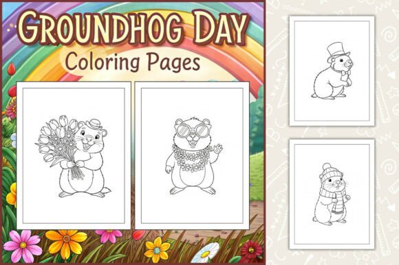 Groundhog Day Coloring Pages for Kids