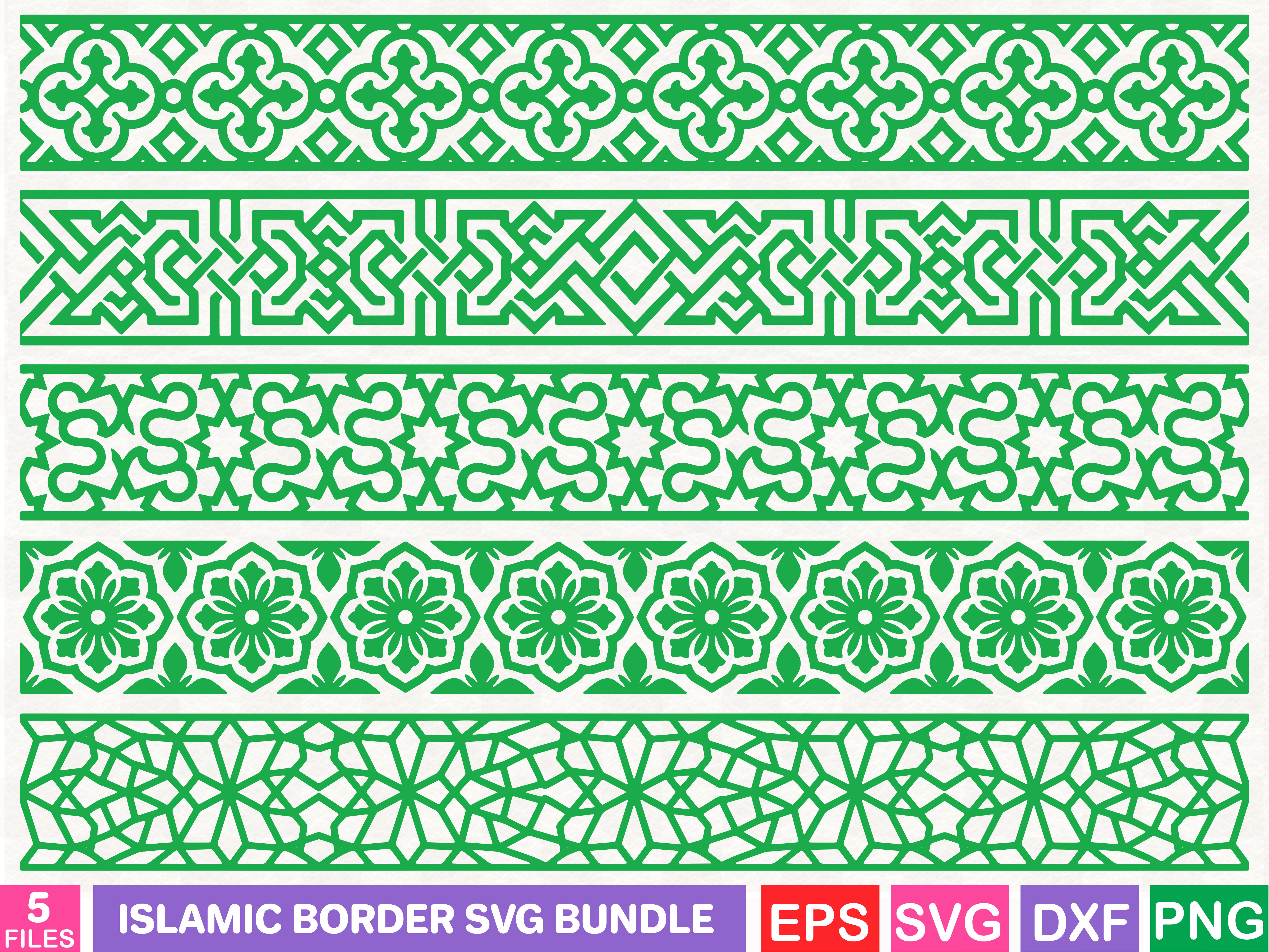 Islamic Border SVG Bundle