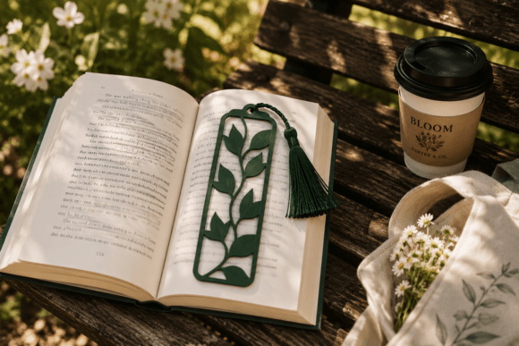 Leaf Vine Bookmark STL | Elegant 3D Printable Botanical Accessory - Image 2