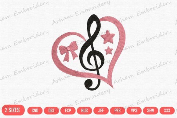 Treble Clef Heart