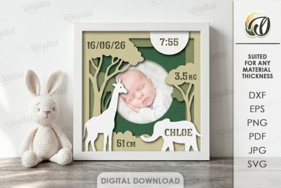 Baby 3D SVG Cut Files for Paper Crafts - Creative Fabrica