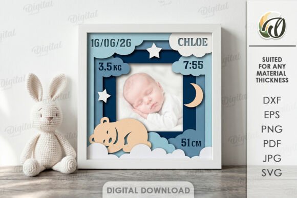 Baby 3D SVG Cut Files for Paper Crafts - Creative Fabrica