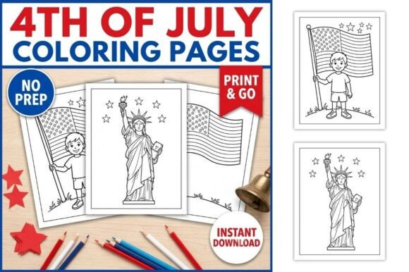 4th of July Coloring Pages for Kids