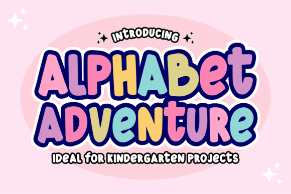 Preview specimen of Alphabet Adventure display font