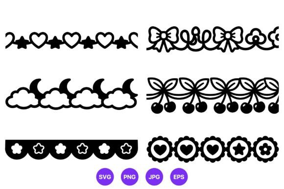 Black and White Vector Borders